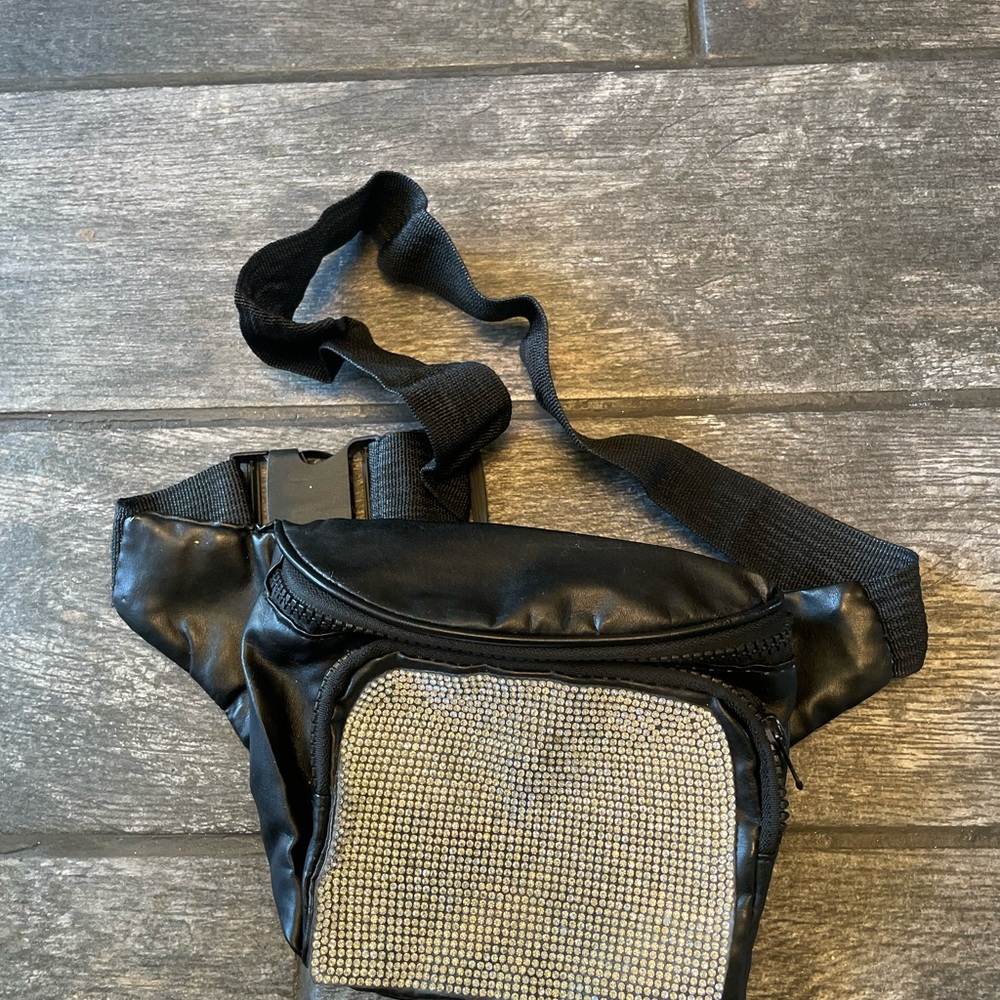Black Bag with Rhinestone Accents